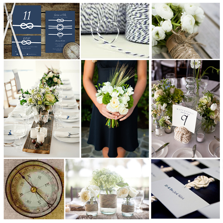 I love this board so much there is something about nautical weddings that