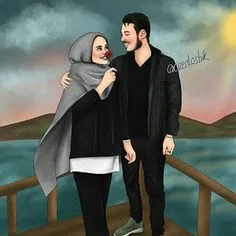 Islamic Cartoon Couple Pics - Romantic Islamic Couple Pics - Islamic Couple Status - Islamic Couple Pictures - Islamic Couple Pictures - NeotericIT.com
