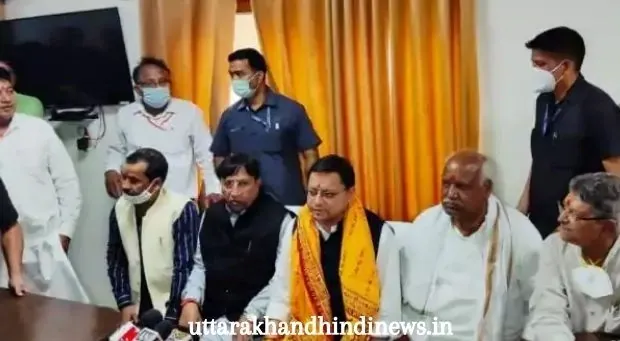 अयोध्या आगमन के उपरांत पत्रकार सभा में धामी - UTTARAKHAND NEWS