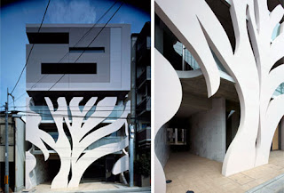 Modern Organic Facade @ japan's House by FLW