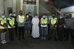 Kapolres dan Forkopimda Keliling Gereja, Pastikan Malam Natal Aman