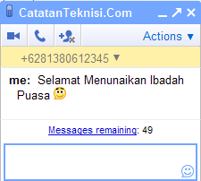 sms gratis dengan gmail