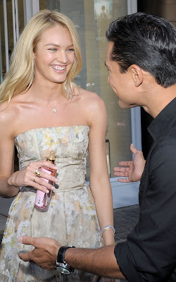 Candice Swanepoel Pretty In Floral Dress4