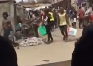 SHAMEFUL!!! Voters Watch As Thugs Gallantly Moved Away With Ballot Boxes In Lagos (Video)