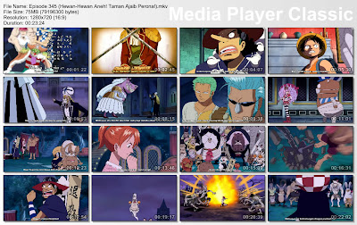 Download Film One Piece Episode 345 (Hewan-Hewan Aneh! Taman Ajaib Perona!) Bahasa Indonesia