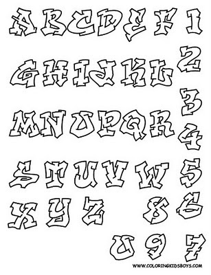 graffiti alphabet