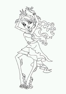 Monster High, Dibujos de Lagoona Blue para Pintar