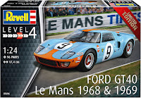 Revell 1/24 Ford GT 40 Le Mans 1968 (07696) Color Guide & Paint Conversion Chart