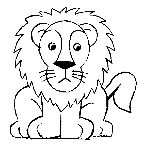 Singa yaitu binatang yang sangat ditakuti Gambar Mewarnai Singa Untuk Anak