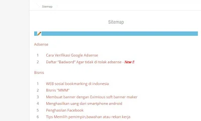 Sitemap atau peta situs