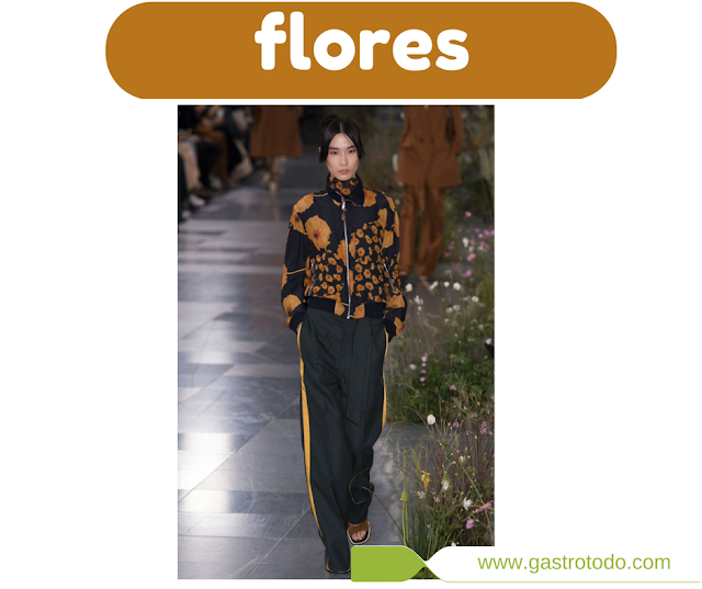 Coordinado deportivo con flores