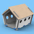 pet house free cdr file for laser cutting