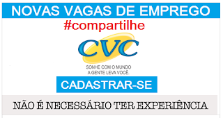 Trabalhe com Viagens CVC
