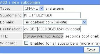 CNAME, DNS Rrecord, Subdomain Blogspot