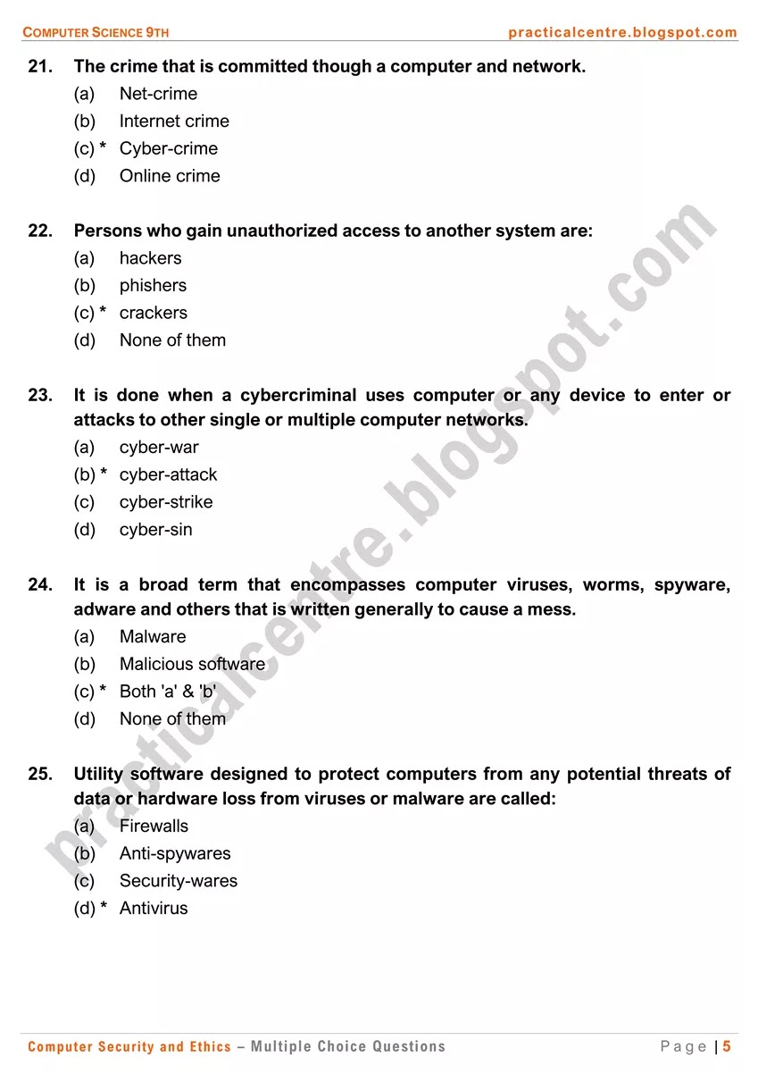 computer-security-and-ethics-multiple-choice-questions-5