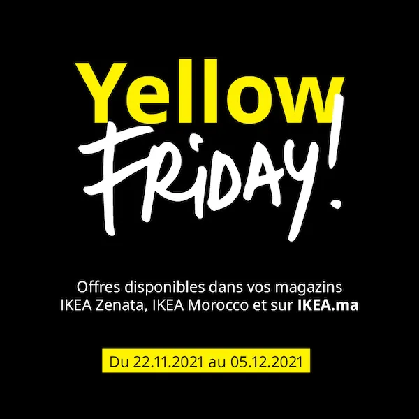 yellow friday ikea maroc novembre decembre 2021