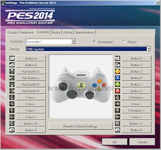 Cara Setting JoyStick PES 2014,2015,2016