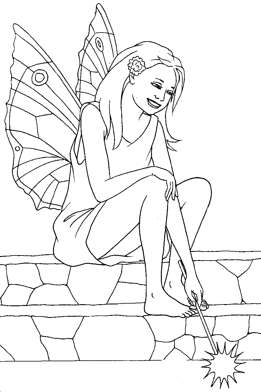 fairy coloring pages