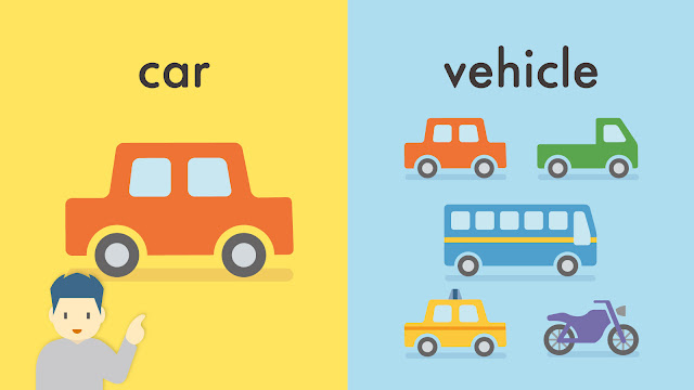car と vehicle の違い