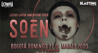 Concierto de SOEN en Bogotá, Colombia