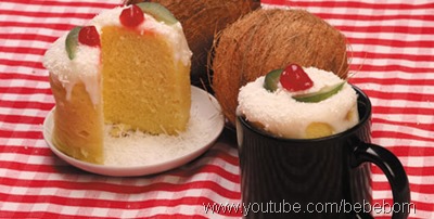 Bolo de Leite de Coco de caneca