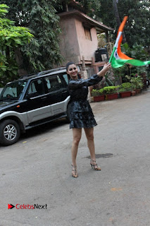 Bollywood Actress Model Urvashi Rautela Stills in Black Dress at Republic Day Celebrations  0002.jpg