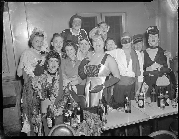 The Standish Hotel Hull Quebec Halloween 1950