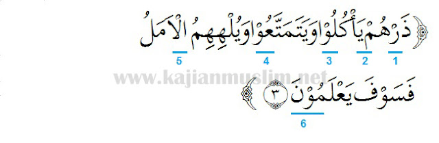 Hukum Tajwid Surat Al-Hijr Ayat 3