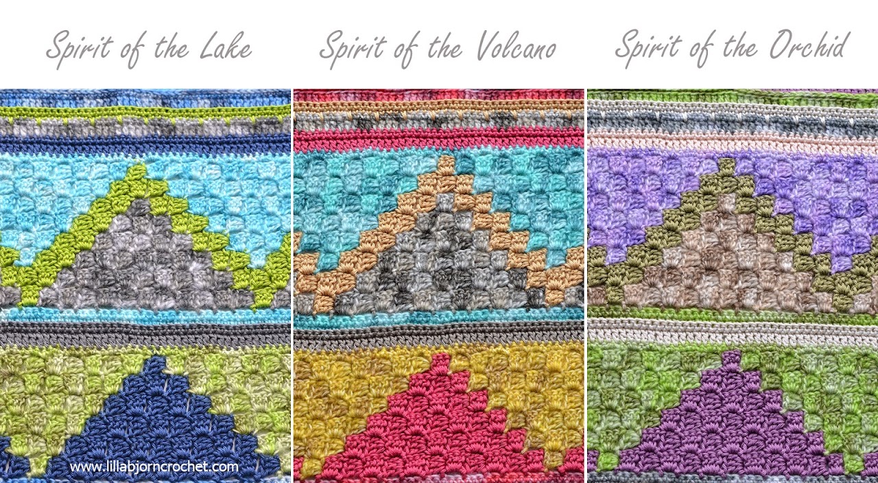 Spirits of Life Wrap CAL: Part 5. Corner-to-Corner crochet again! Designed by www.lillabjorncrochet.com in collaboration with Scheepjes