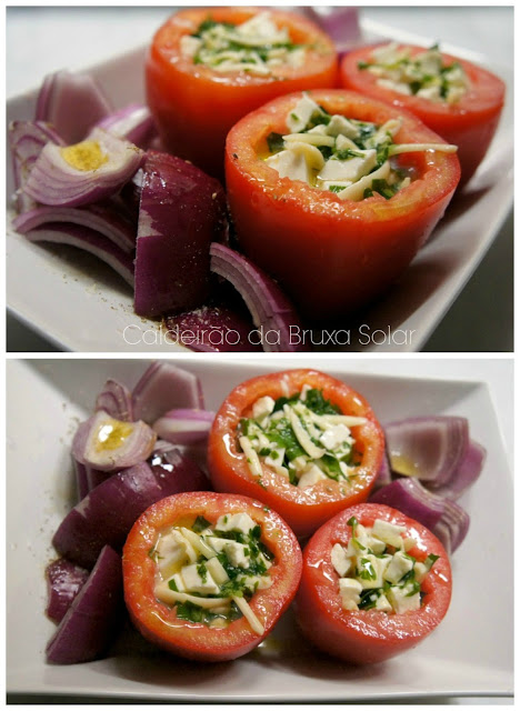 Tomates recheados gratinados