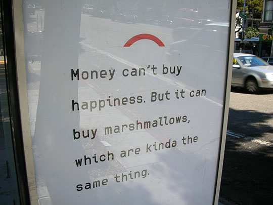 money cant buy happiness