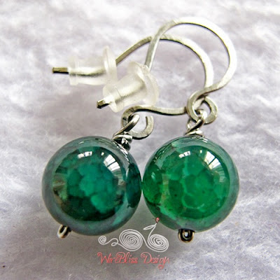Twice Around the World (TAW) wire wrapped earrings
