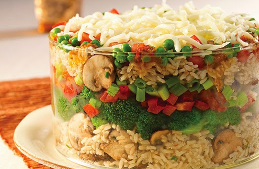 Layered Rice Salad Recipe