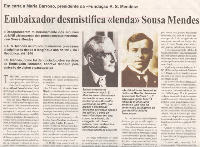 Resultado de imagem para aristides de sousa mendes salazar