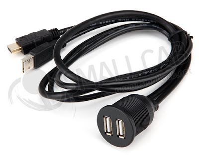 Rallonge double USB vissable