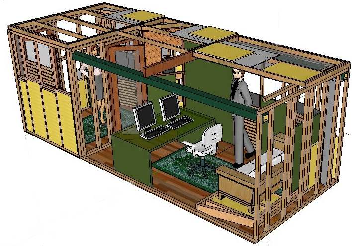 Shipping Container Recording Studio