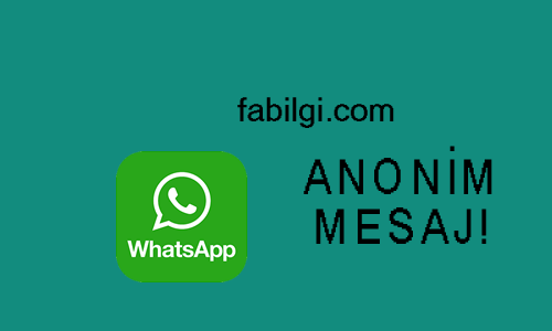  Whatsapp Anonim Gizli Mesaj Gönderme Sitesi Çalışıyor 2021