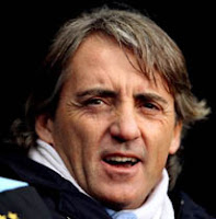 foto roberto mancini,manchaster city menang