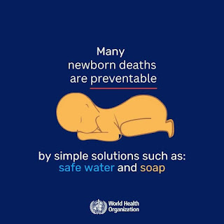 Safe water  and soap can help prevent many newborn deaths.