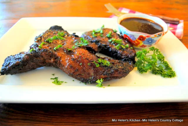 Grilled Balsamic Sirloin With BBQ Sauce at Miz Helen's Country Cottage