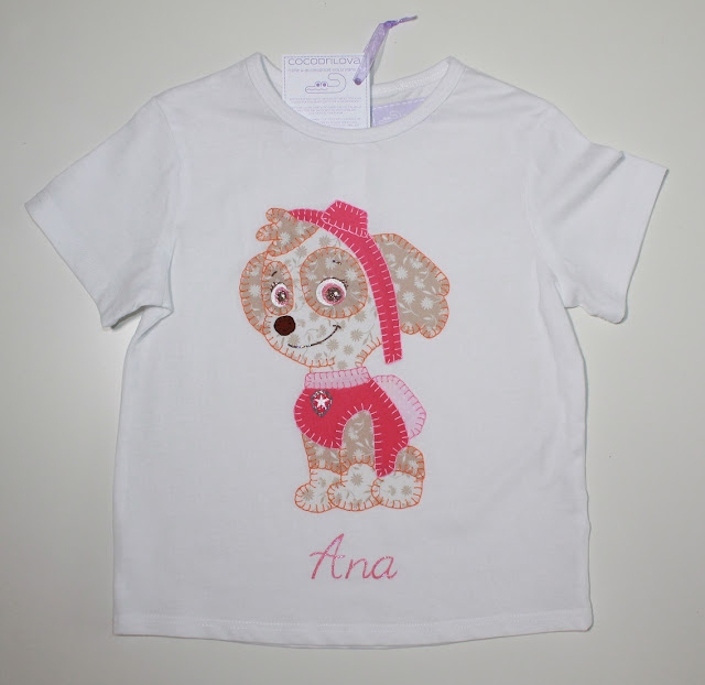 camiseta de cumpleaños skye patrulla canina