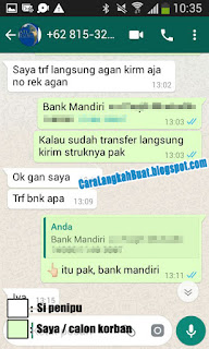 penipuan mandiri e cash