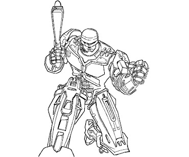 #1 Robocop Coloring Page