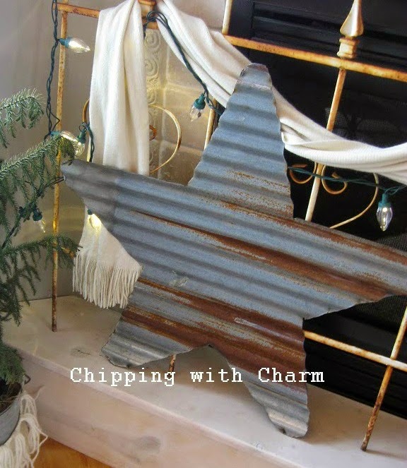Chipping with Charm: Barn Tin Stars...www.chippingwithcharm.blogspot.com