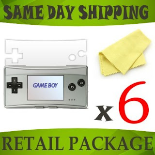 6 x Clear screen protectors for Nintendo Game Boy Micro - console accessory