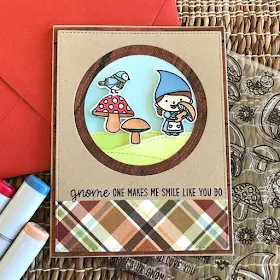 Sunny Studio Stamps: Home Sweet Gnome Autumn Themed Customer Card by Dana Kirby