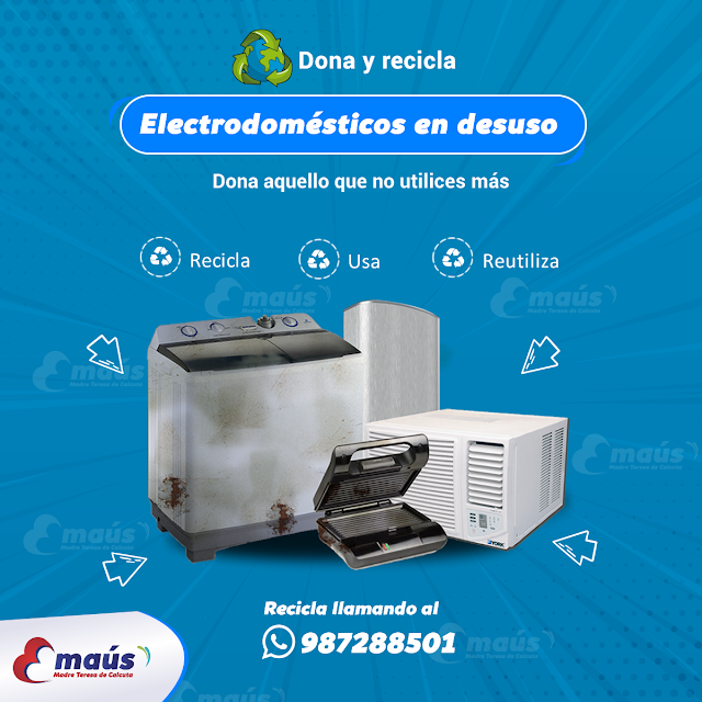 Reciclaje electrodoméstico en desuso