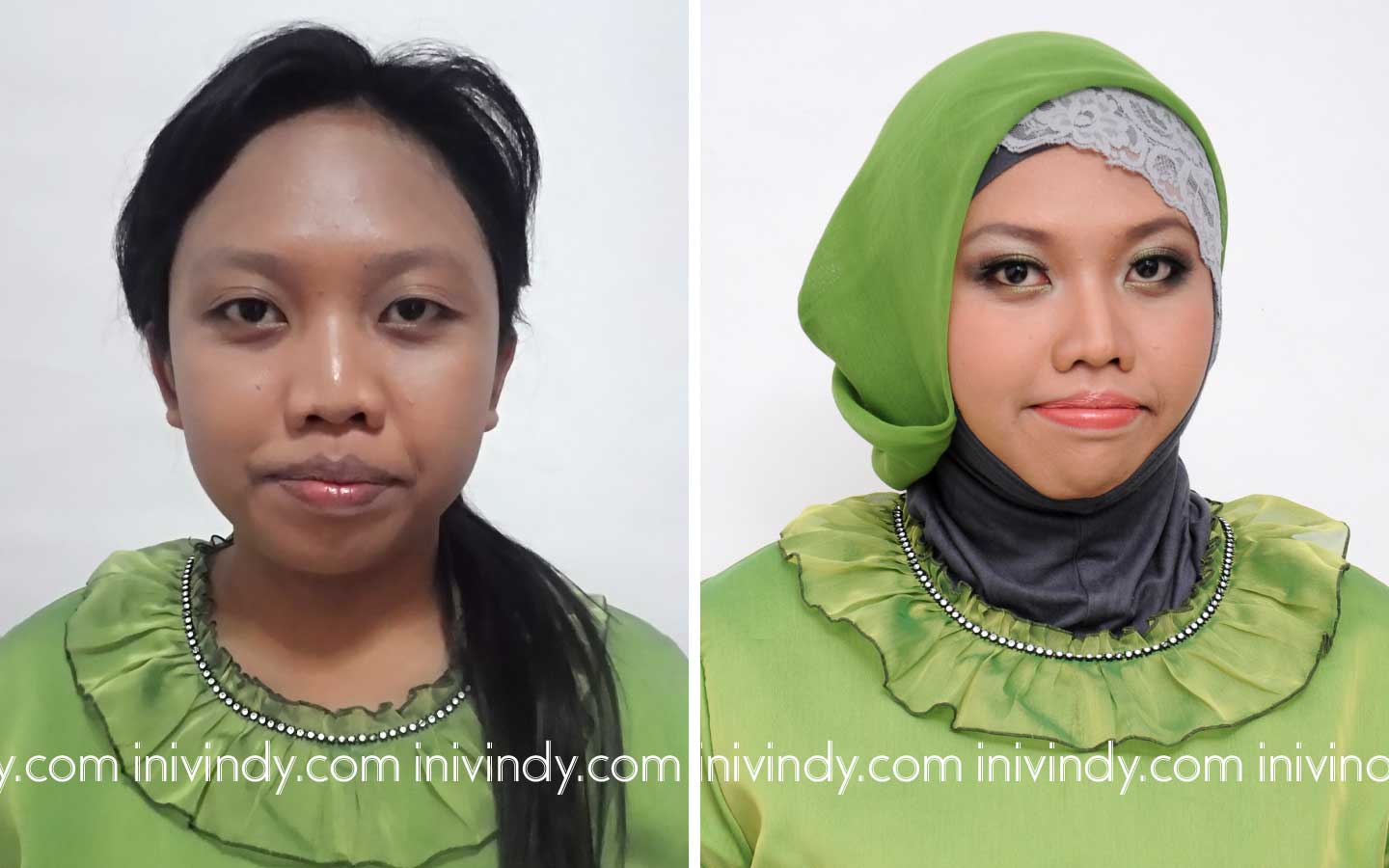 Ini Vindy Yang Ajaib Before After Makeover Wisuda Hijab Natural