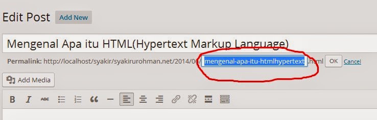 mengubah permalink di wordpress