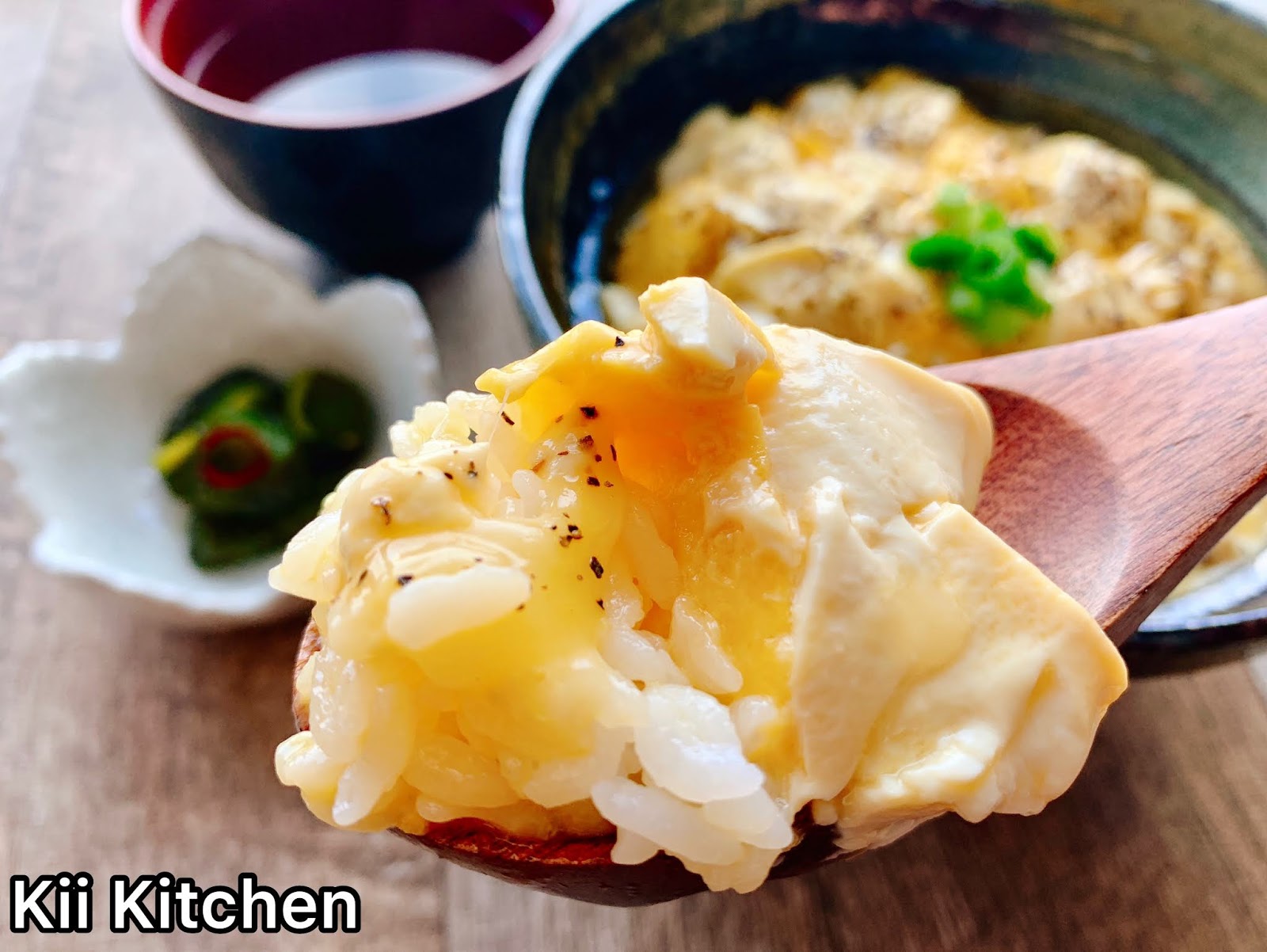 レンジで簡単とろ り 豆腐 チーズ たまご丼 レンジで簡単とろ り 豆腐 チーズ たまご丼